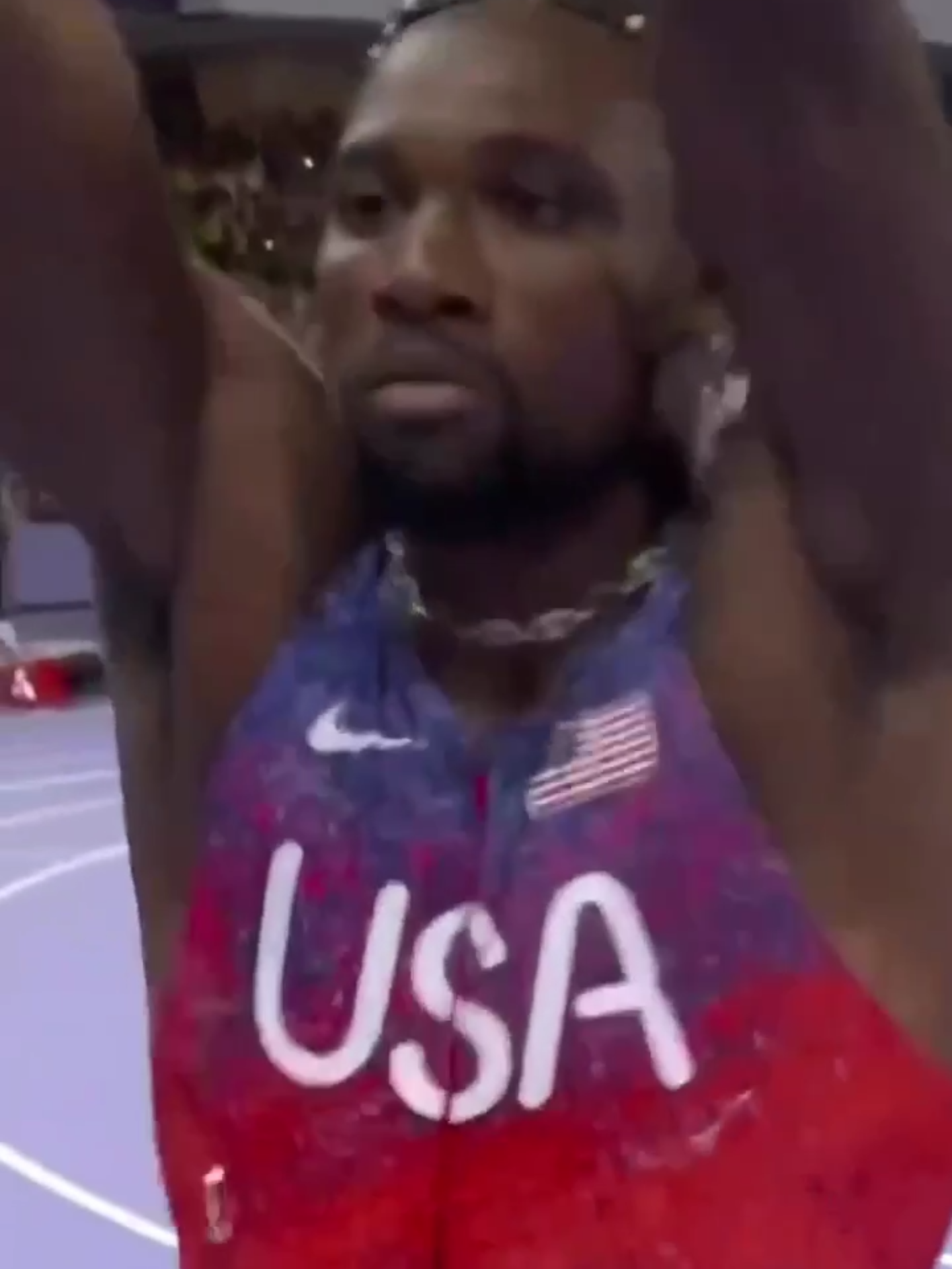 If you start this video at 11:59:16, Noah Lyles wins the 100m at midnight. Start your 2025 off right. #olympics #paris #parisolympics #track #newyear
