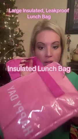 Insulated, leakproof lunch bag. This thing holds a lot! #lunchbag #insulated #lunchboxideas #tiktokshop 
