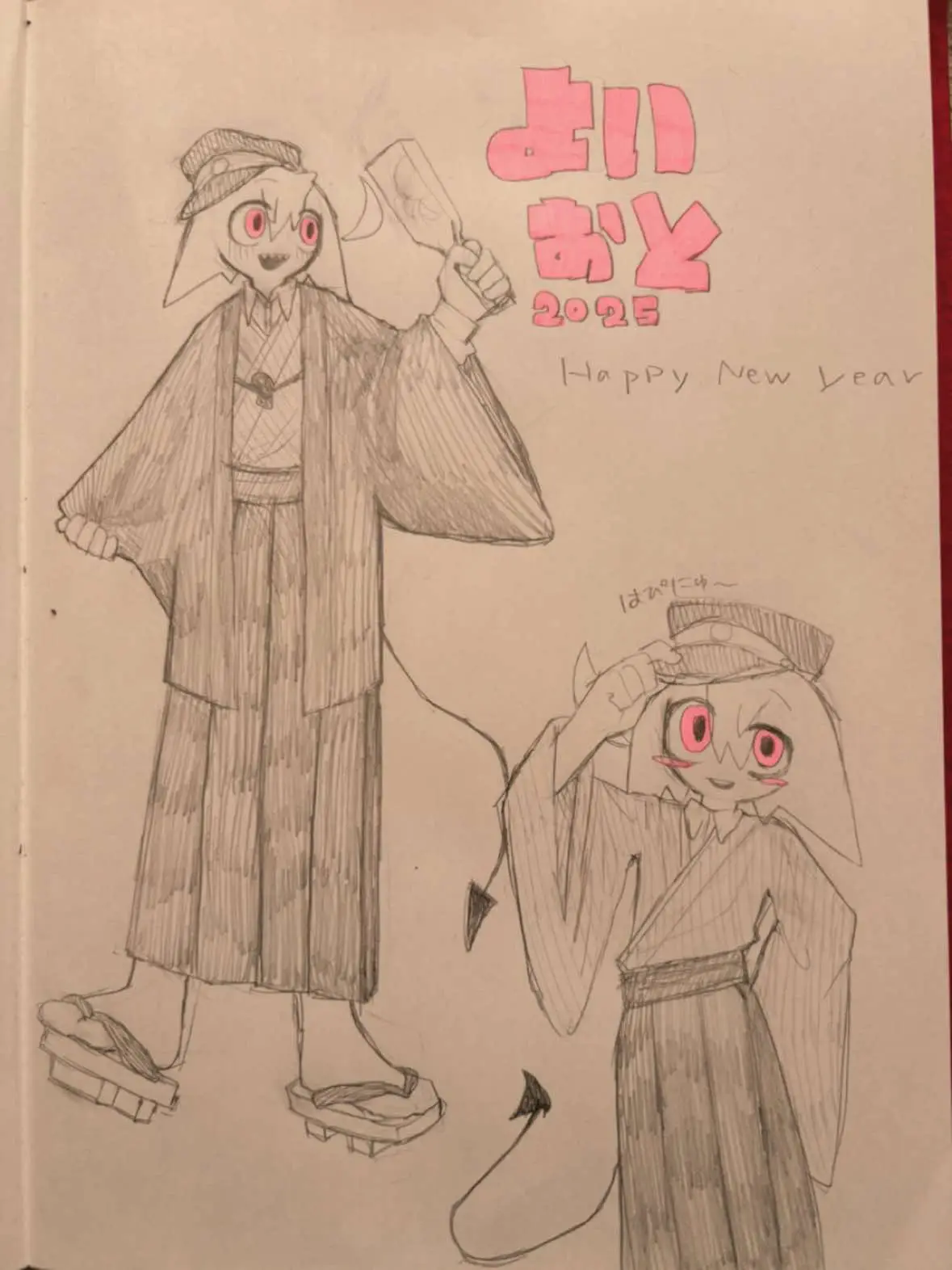 ミスあったから再掲です。ごめんなさい#イラスト #アナログ #オリキャラ #fa #カントリーヒューマンズ #countryhumans #にゃぽん #かわいい #女の子 #あけおめ #ミャクミャク様 #RENE 