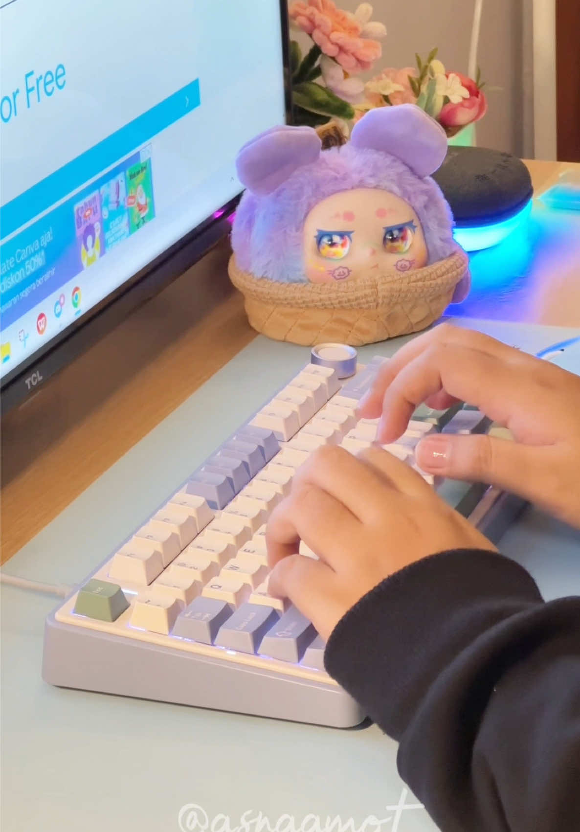 AULA F75 👉🏻  @withlove-asna !!! jatuh cintaaaa banget 🥹🫶🏻  #aulaf75 #rekomendasikeyboard #aula #f75 #foryou #aulaf75keyboard 