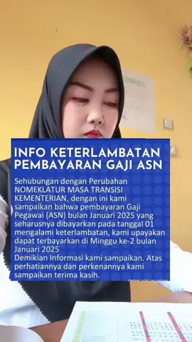 info keterlambatan pembayaran gaji ASN  #asn #pppk 