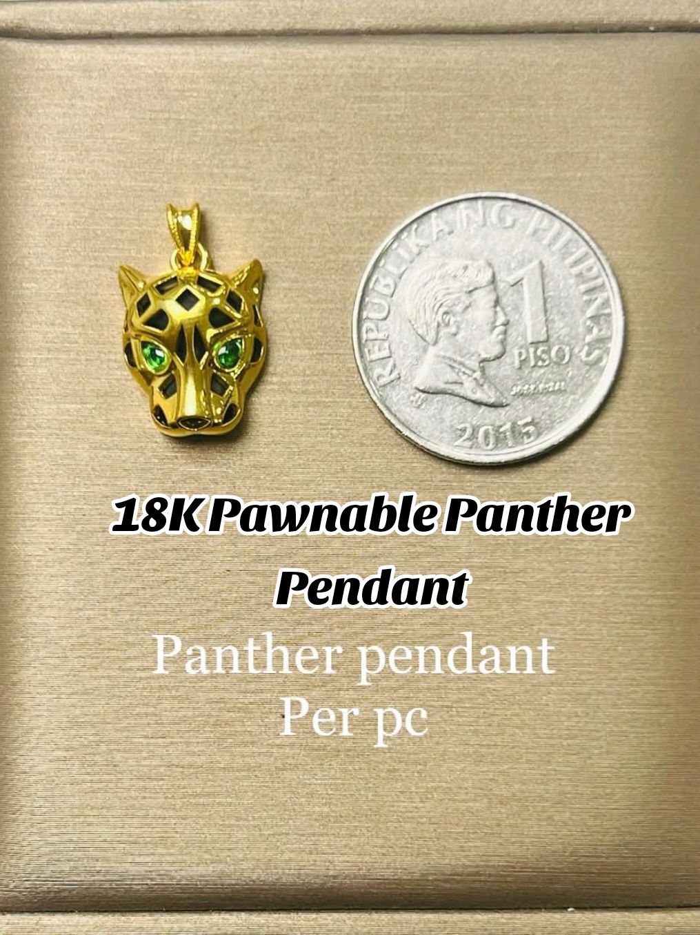 18K Panther Pendant Pawnable Sa mga naghahanap ng budget friendly malaki na panther pendant check out kayo sa Yellow basket natin mga madam ko. Very Maganda talag sya visible. #fyp #fypシ #trending #viral #foryou 