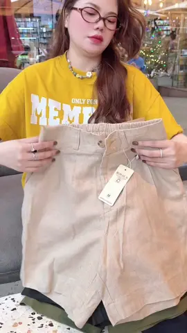 Quần Đùi Nữ Linen Lưng Thun #quandui #quanduinu #quanduilinen #thoitrangnu #xuhuong 