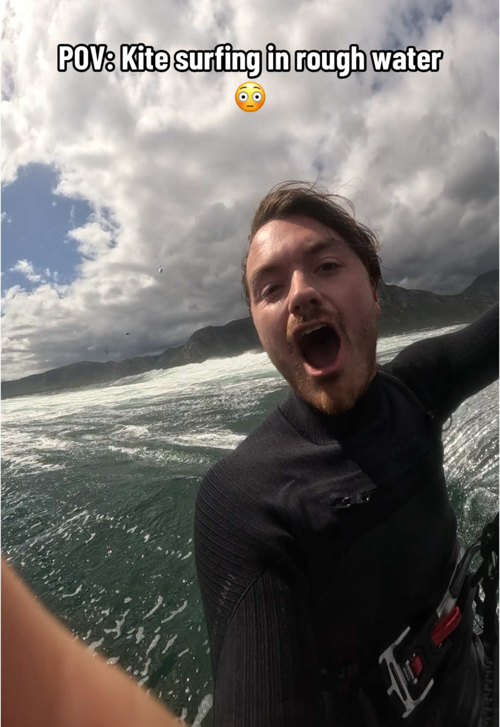 The sound of fear 😅🫣 (@Marijn Ploeg) #fullsend #kitesurf #watersports 