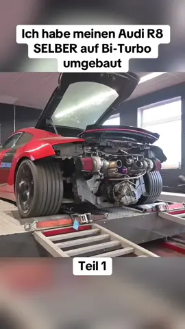 Ich habe meinen Audi R8 SELBER auf Bi-Turbo umgebaut #maeximiliano #audir8 #