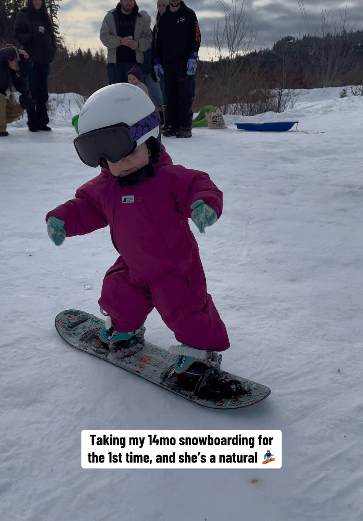 What a memory for the last day of 2024! #snowboarding #athlete #baby #fypp #whistler 