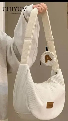 Ready! COD! Tas Pangsit Wanita Baru Korduroi Tas Selempang 2-in-1 Kapasitas Besar Komuter Tas Bahu Tas Mahasiswa Kekinian Lucu Korean Style Cewek Casual Corduroy Round Shoulder Sling Bag Hitam tascewek baru #tascewek #taspangsit #tasselempang #tasslempangwanita #produkviral #tastrend2025 