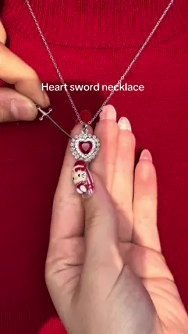 Buy this necklace #heartswordnecklace 