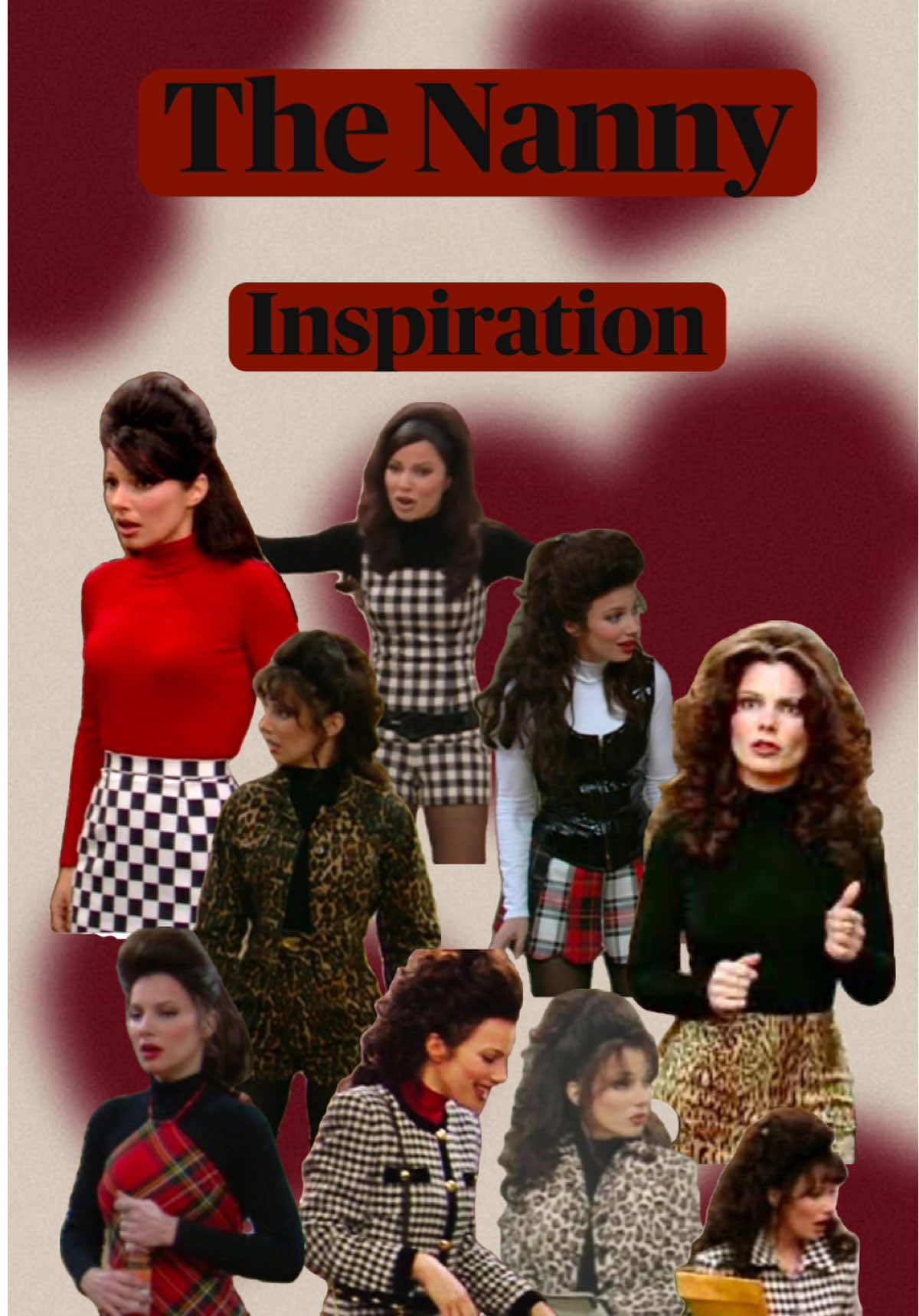 My favourite outfits of Fran Fine 💋 And my creation ♥️ #thenanny #franfine #thenannyfashion #fashiontiktok #inspiration #inspooutfit #inspofashion #OOTD #90 #fyp #foryo 