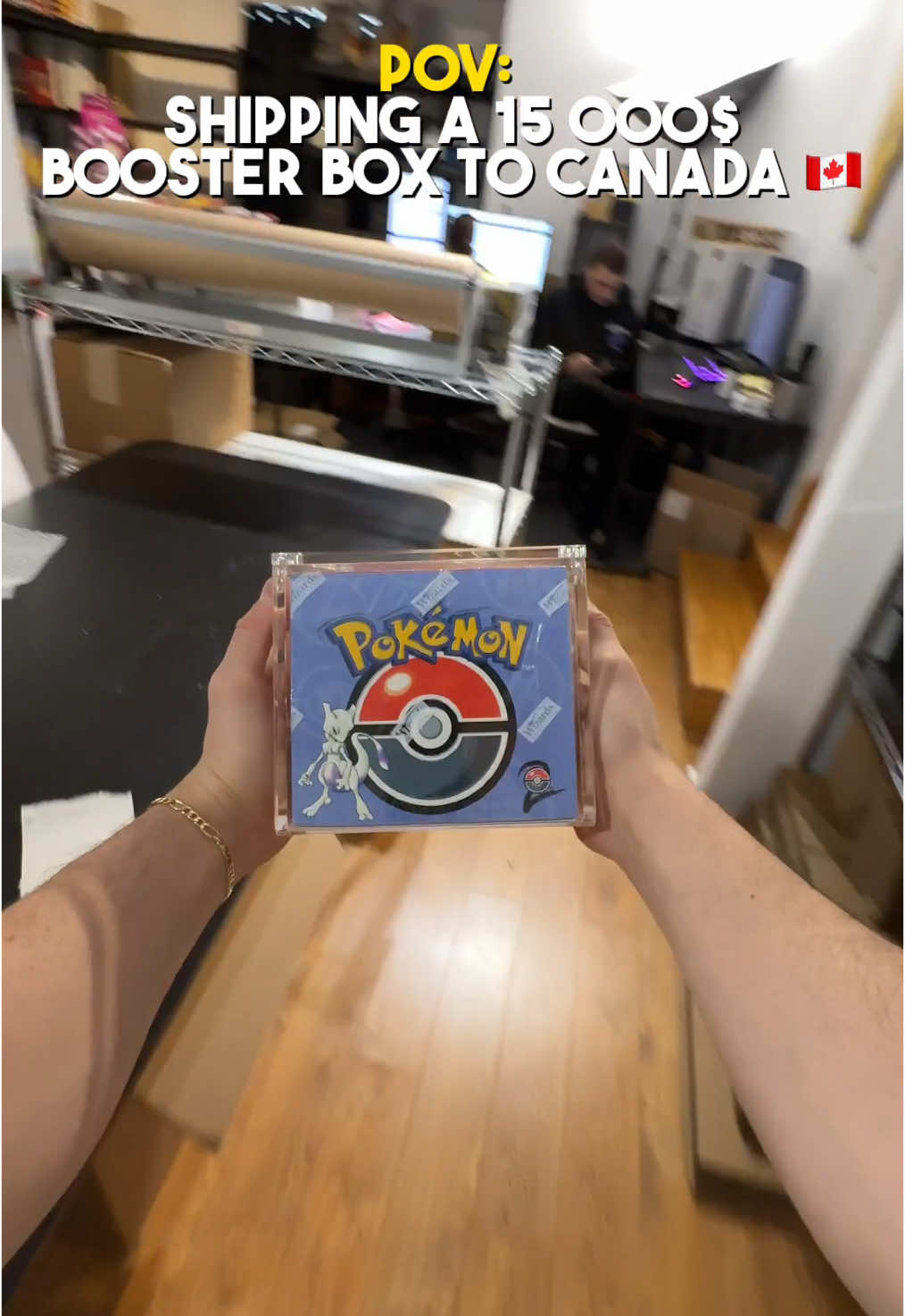 SHIPPING OUT A 15,000$ POKEMON BOOSTER BOX TO CANADA 🇨🇦 #fyp #pokemon #pokemoncards #fypシ #shipping #pov #fypシ゚viral 