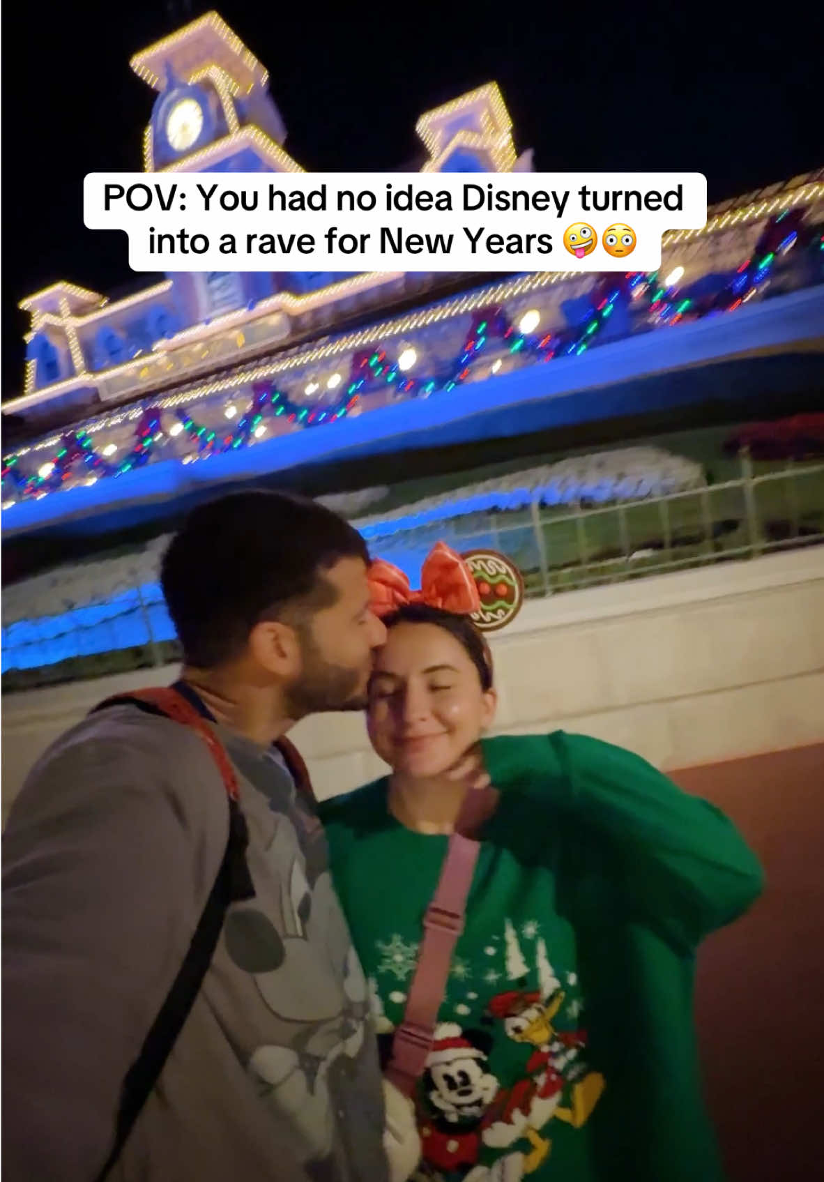 This might be the most fun we’ve ever had on new years… no alcohol or hangover required 🤪🤣 Add NYE in Disney to your bucket list! #disneynewyear #disneyworld #magickingdomnewyears #nyecelebrations 