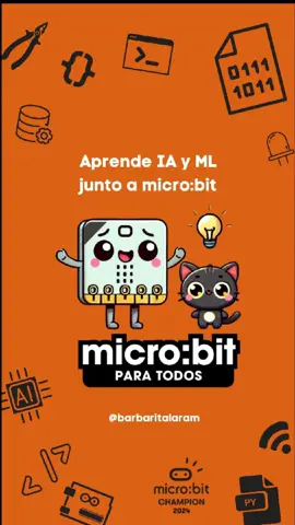 🤖✨ ¿Sabías que puedes aprender inteligencia artificial con un micro:bit? 🤯 Con micro:bit puedes aprender inteligencia artificial y machine learning jugando. 🎮💻  Entrena modelos, experimenta con datos y programa tus propias creaciones. 🌟 ¡No solo es aprendizaje, es innovación! 🌐💡 En honor a la Oli, seguiré creando este contenido y mucho más @melipaz  ¿Qué te gustaría aprender? déjame tu comentario 😊 Puedes comprar la placa en @mcielectronics_ y otros lugares 😘 Puedes ver la versión detallada en mi canal de YouTube :D ❤️ @microbit_champions_latam  #IAParaTodos #MicrobitV2 #TechEd  #InteligenciaArtificial #MachineLearning #EducaciónDigital #AprenderJugando #Microbit4All #MicrobitParaTodos #microbit #STEM #STEAM
