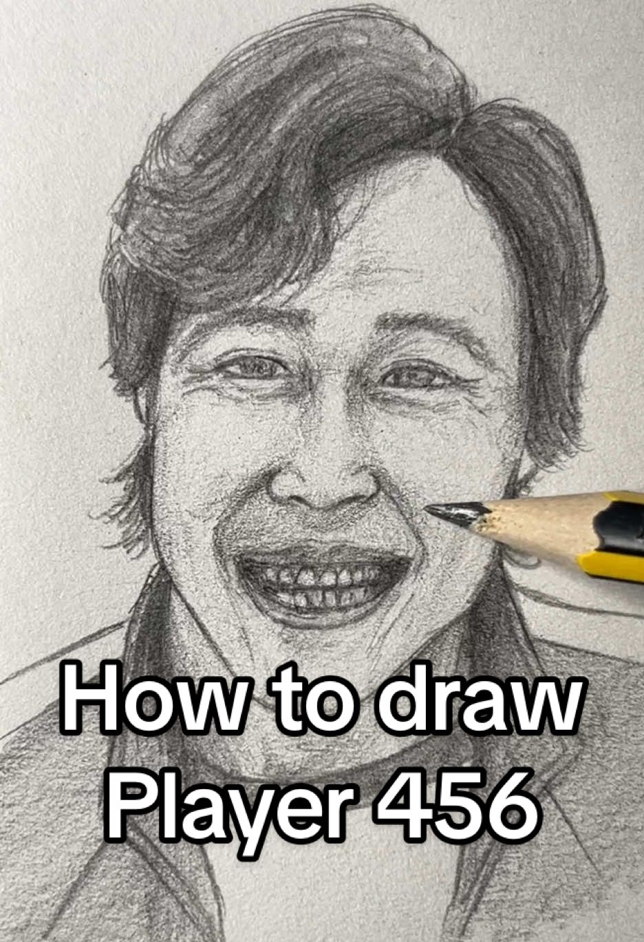 How to draw Player 456 from Squid Game! Who should I draw next? #art #artistsoftiktok #squidgame #squidgamenetflix #squidgame2 #player456  #seonggihun #drawing #tutorials  how to draw player 456 squid game art drawing tutorial 
