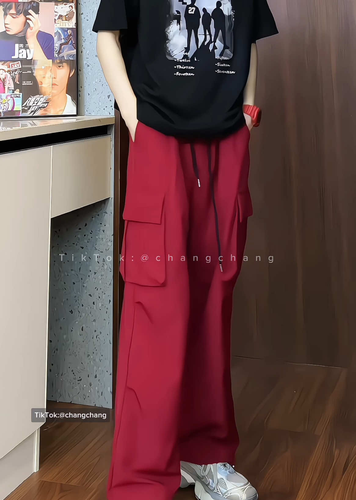 Quần dù túi hộp form ống suông nam nữ #viralvideo #quanongrong #quandu #changchang #quan #xuhuongtiktok #LearnOnTikTok 