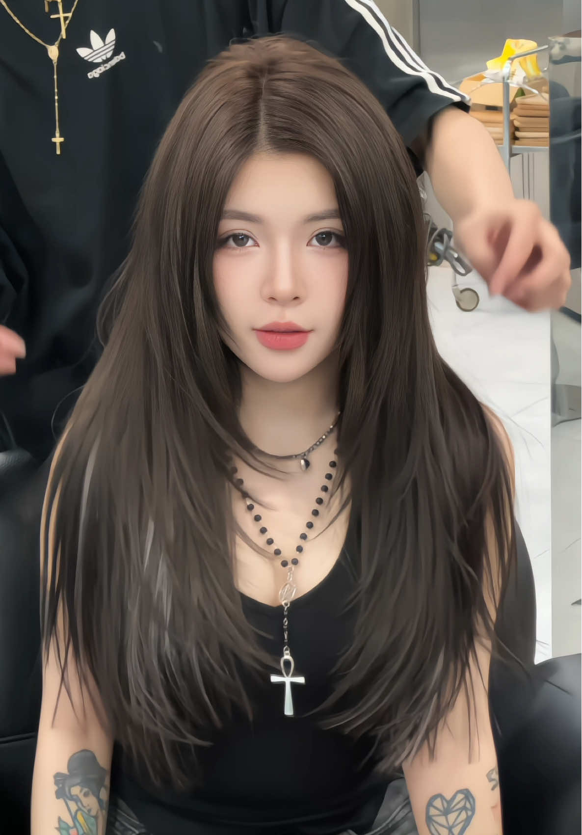 Nhuộm nâu MOCHA không tẩy cho Ngân Hà nha mấy ní ☺️#LearnOnTikTok #4amhairsutido 