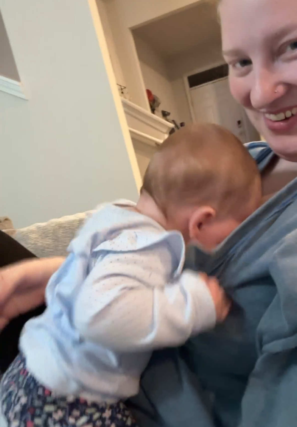 My baby after every minor inconvenience #nursing #breastfeeding #breastmilk #breastfeedingjourney #6monthsold #hungry #breastfeedinghumor