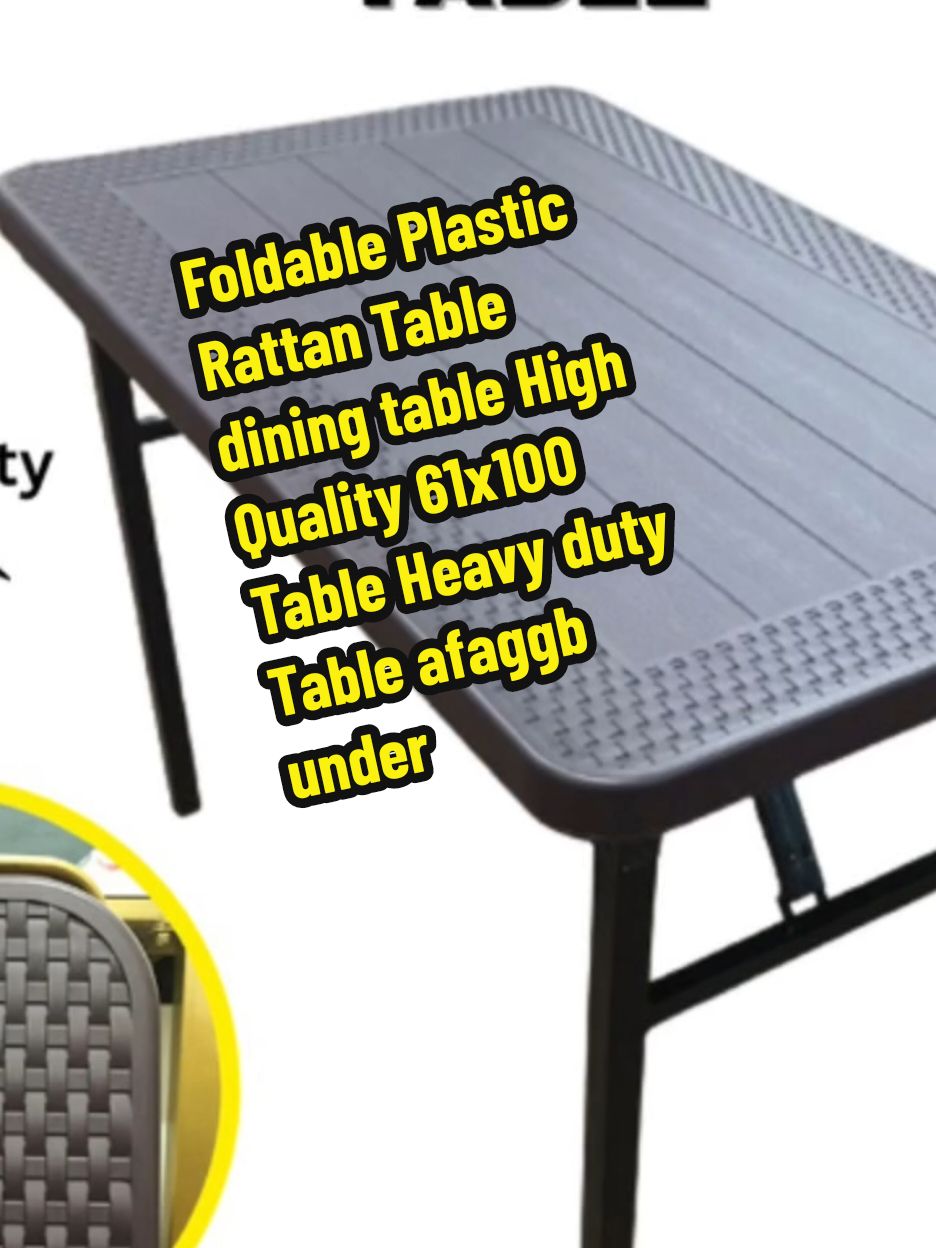Foldable Plastic Rattan Table dining table High Quality 61x100 Table Heavy duty Table afaggb under ₱1,149.00 Hurry - Ends tomorrow!#goodquality #legittiktokaffiliate💯 #fypviraltiktok🖤シ゚☆♡ #fyppppppppppppopular💚💟❣🖤💖 