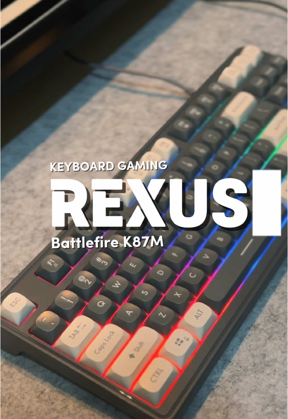 Keyboard gaming retro by REXUS battlefire K87M #keyboard #keyboardgaming #keyboardgamingretro #rexus #rexusindonesia 