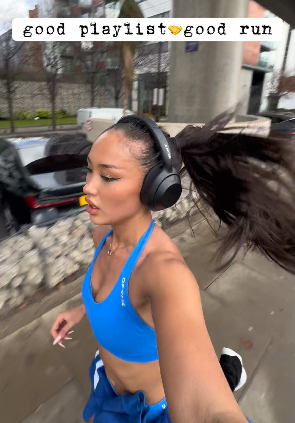 good playlist 🤝 good workout! @Sony workout songs for the girls powering my long runs! link to the playlist in my bio 💗