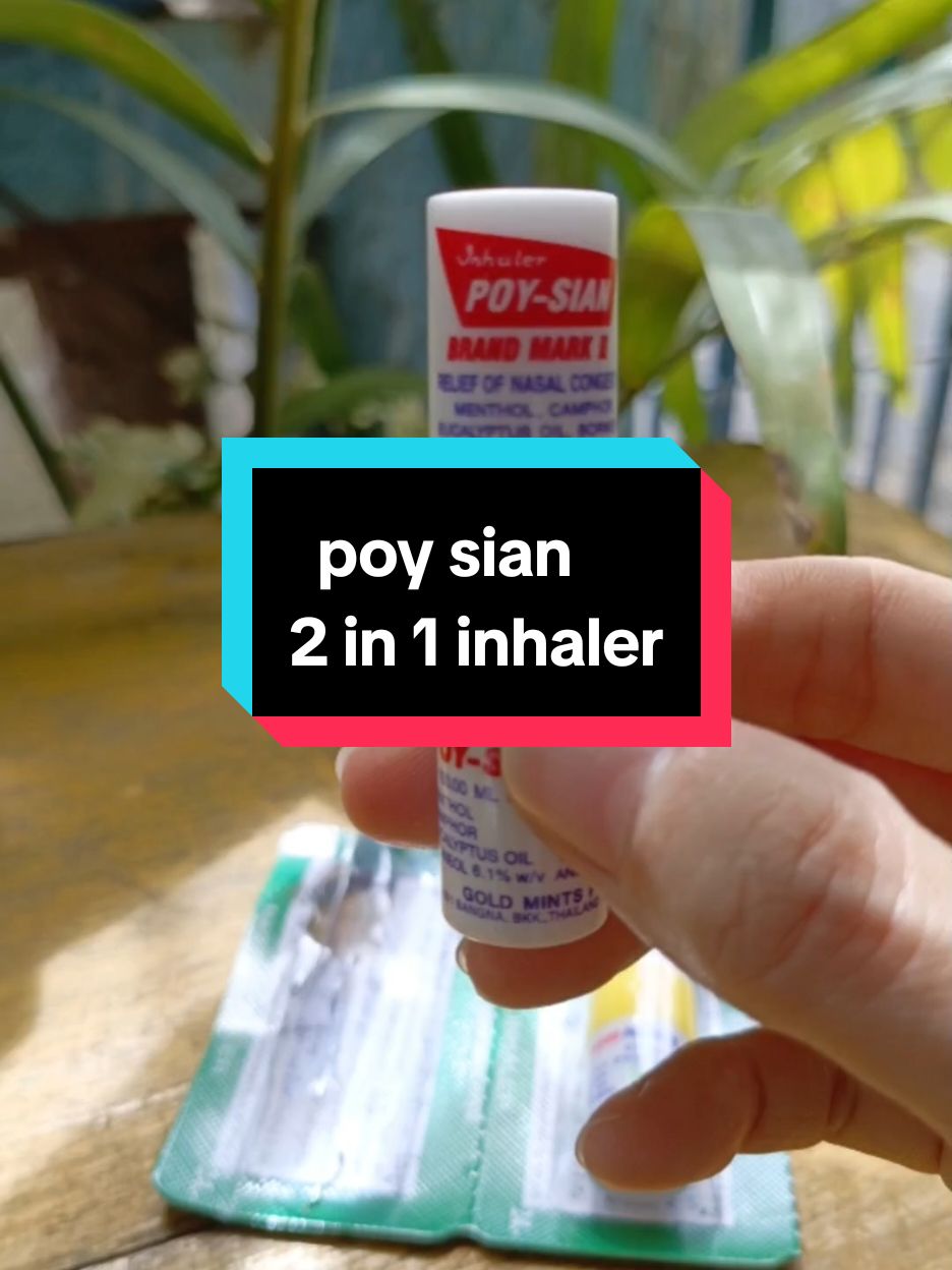 Poy-Sian inhaler , popular na product mula sa Thailand! Nakakatulong ito sa pag-relieve ng nasal congestion at nagbibigay ng  refreshing scent. #inhaler #thailandinhaler #inhalerstick #nasalinhaler 