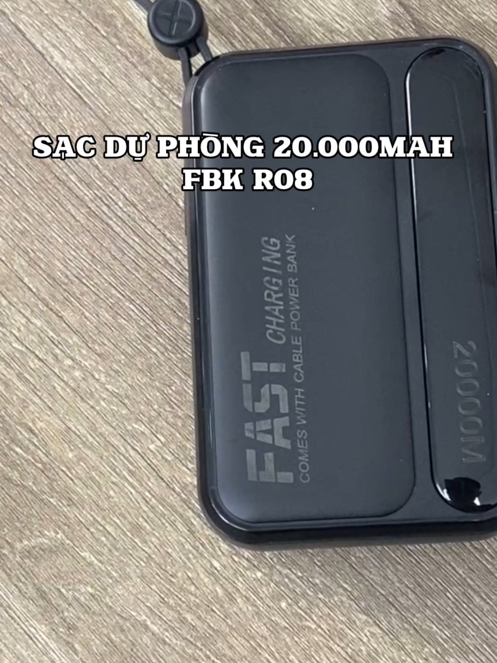 Sạc dự phòng R08 20000mah . Bảo hành 1 năm . Nhỏ gọn tiện lợi  #sacduphongfbk #sacduphong #sacduphong20000mah 