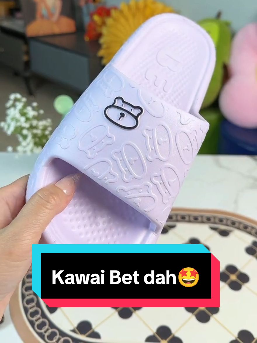 Kawai🤩 #sandalrumah #sandalwanita #Sandal Selop Jelly Gemoy Bear #sandal 