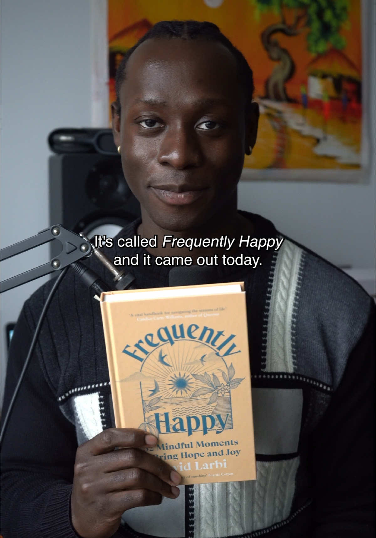 Frequently Happy is yours from today, available wherever you usually get your books or via the link in my bio! I hope you love it & I hope it brings you joy.💛 The cover and internal illustrations are designed and illustrated by the wonderful @edward_bettison 🕊️