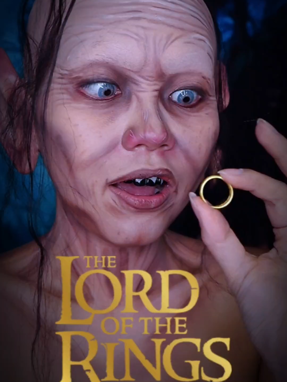 I spent 4 hours to transforming into Gollum-the Lord of the rings💍 inspired @hollymurraymakeup ♥️ #chuytuden #mylinhmakeup #thelordoftherings #chuatenhungchiecnhan   #makeup #gollum #yeutinh 