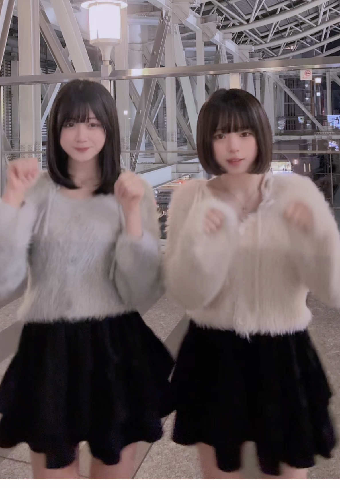 あけおめですｯ‼️ 新年幼なじみに出会えてHappy！！ #fyp #05 #幼なじみ #大阪 #梅田 #うなぁ#お揃いコーデ #HEP @高笠原あや 