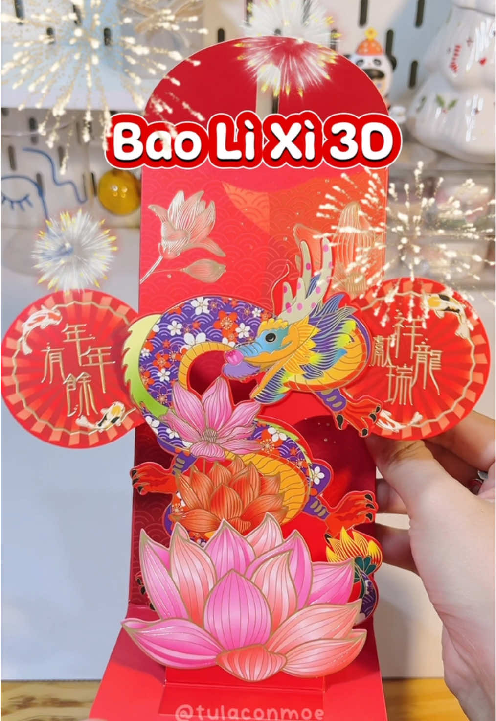 Bao lì xì đỏ may mắn cho năm mới nè mấy bà 😍. Tết trao yêu thườn ❤️ #samtet #baolixi #baolixitet #tết #nămmoivuive #fyp #xuhuong 