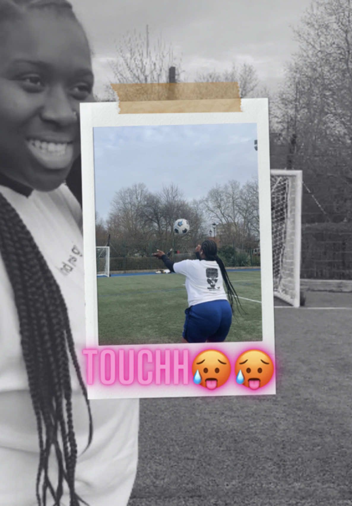 Keeper was playing stuck in the mud 😂😂😂 #WomensFootball #fypage #fup: #fy#fypp #contentcreator #vibes #energy #sport #explore #football #tyramills #tyraa #ttouch