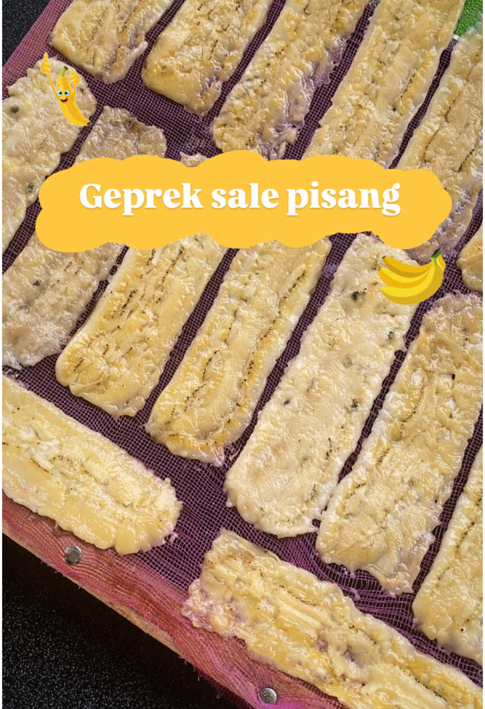 Tutorial geprek sale pisang 🍌🍌🍌 #sale  #salepisang #camilan #makananviral #pisang #yummy 