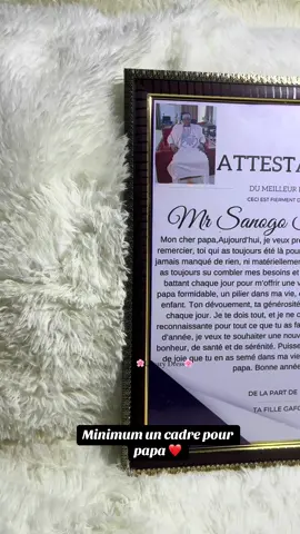 Attestation (Accrochable au mur) #bamakomali🇲🇱 #ideecadeau #pourtoi #vu #fyp 