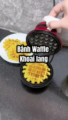 Máy làm bánh Waffle Khoai Lang cho bé#doandammeduc #mebimsua #mebim #banhwaffle #maylambanhwaffle #waffle 