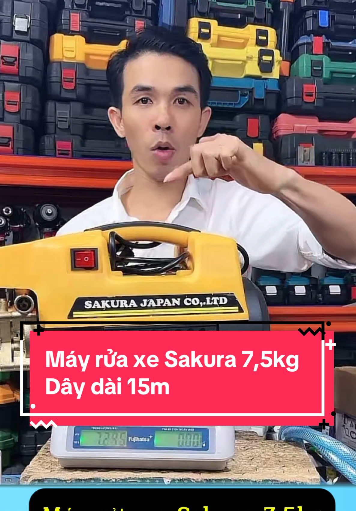 Máy rửa xe Sakura 7,5kg dây dài 15m #mayruaxe #mayruaxecaoap #mayruaxemini #mayruaxegiađinh #mayruaxegiare #mayruaxegiadinhre #quocdung #xuhuong #samtetbungsac #samtet #samtetdedang #muasamcungtiktok 