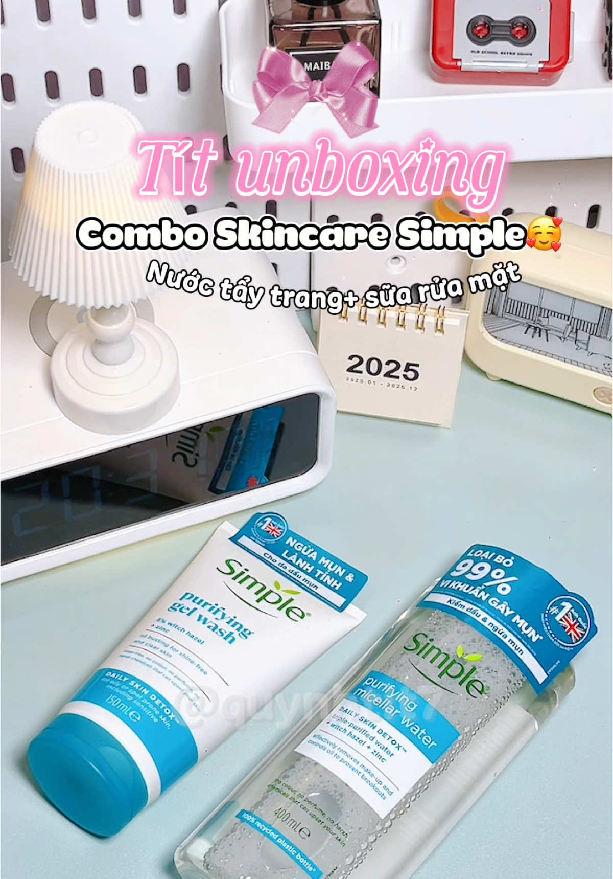 Combo sạch da nè#xuhuong #viral #unboxing #review #simpleskincare #simpletip #hợptáccùngunilever 