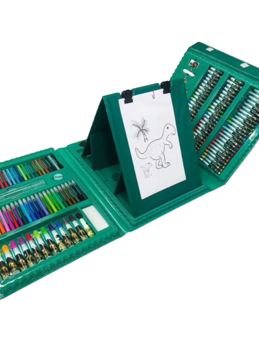 Explore o Mundo Pré-Histórico com a Maleta de Pintura Dinossauro! Com 208 Peças Incríveis, seu pequeno vai se divertir e estimular a criatividade em cada traço. Uma aventura artística imperdível! Link na Bio... #MaletaDePintura #Dinossauro #PinturaInfantil #CriatividadeEmAlta #ArteParaCrianças #PintandoComDiversão #AventuraCriativa #DesenvolvimentoArtístico #BrincadeiraEducativa #MundoJurássico