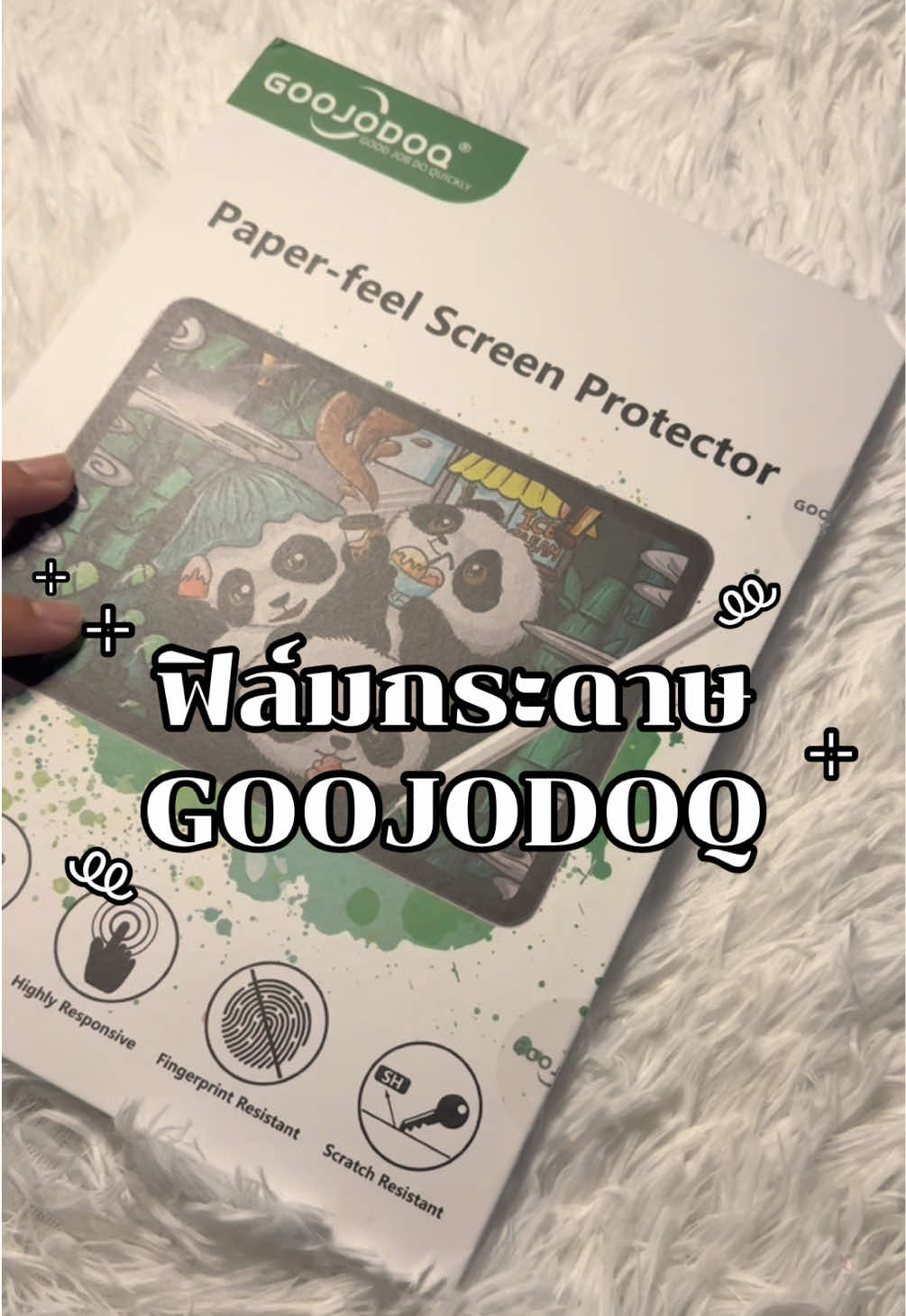 ฟิล์มกระดาษ GOOJODOQ ติดง่ายมาก เขียนลื่น เขียนเพลิน สนุกมือสุดๆ 🩷🩷 #ฟิล์มไอแพด #ฟิล์มกันรอย #ฟิล์มกระดาษ #ฟิล์มไอแพดติดง่าย #goojodoq #ฟิล์มgoojodoq 