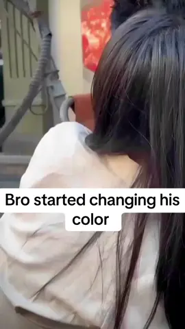 Bro started chnaging his color #foryou 