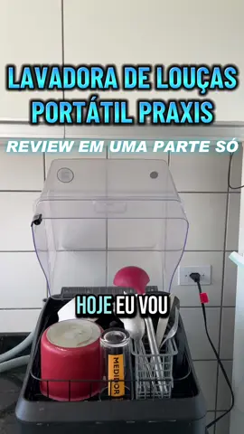 REVIEW SINCERA EM UMA ÚNICA PARTE! se não quiser ver o funcionamento pule para o final! as seções estão marcadas no topo! #lavalouças #praxis #lavadoraportatil #videoviral #donadecasa #casaalugada #cozinhapequena #resenha #review 