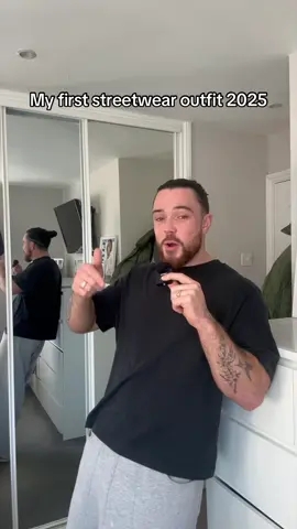 My first streetwear outfit 2025 #streetwear #streetwearstyle #outfitinspo #OOTD #fyp 