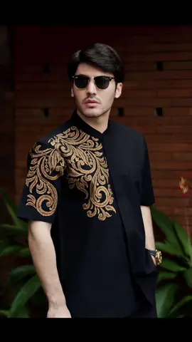 Bastoh Kemeja Koko Bordir Pria Maru Hitam#kemeja#koko#fashion#muslim 