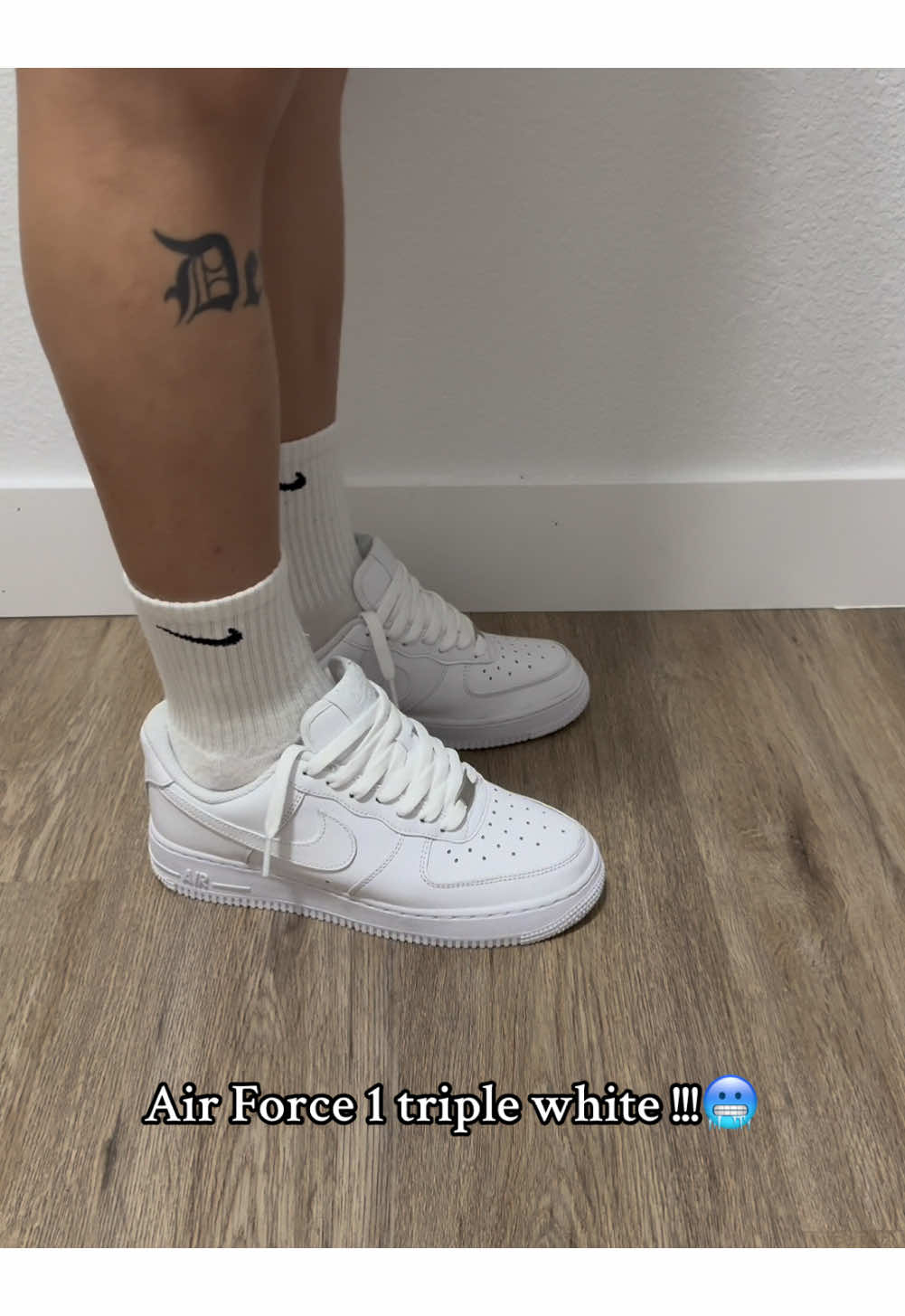 Air Force 1 Triple White!!! 🥶#AirForce #OOTD #sneakers #creatorsearchinsights #CapCut 