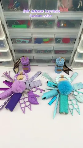 Self defense keychain custom color 💜🩵#girls #women #safehumsafeinternet #cute #asmrsounds #asmr #gift #safetytips #fashion #beautiful #beauty #custom #safetykeychain #amazing #selfdefenseforwomen #safety #packingorders #safetyfirst #tiktoker #DlY 