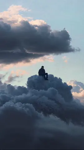 on the clouds 🌥️ AI-generated visuals - Midjourney, Magnific AI, Photoshop, Kling, CapCut #clouds #sky #nature #ai 