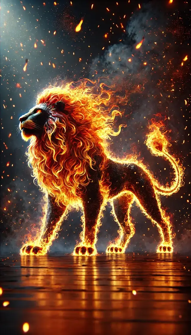 Lion fire #lion #wallpaper #wallpapers #shorts #tik_tok #4kwallpaper 