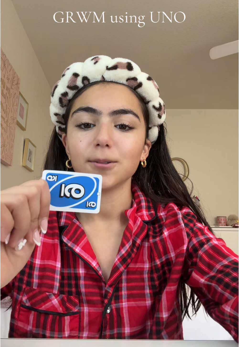 GRWM using UNO! Idea: @hayley mckinney #influencer #grwm #targethaul #uno #elfmakeup #mascara #fyp 