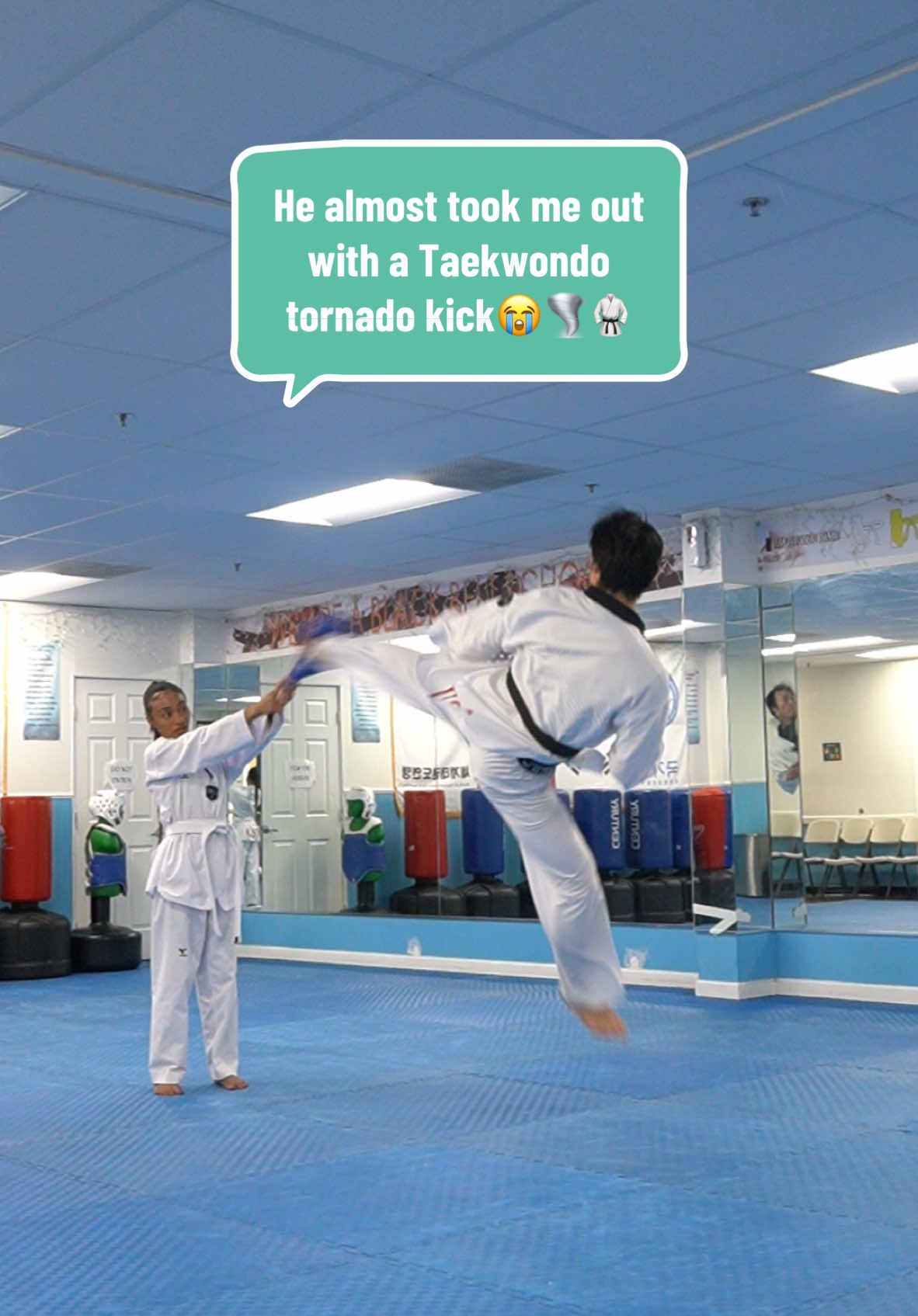 That thang is POWERFUL😭 I could have lost my life and that was him “not strong”??😭 #foryou #taekwondo 