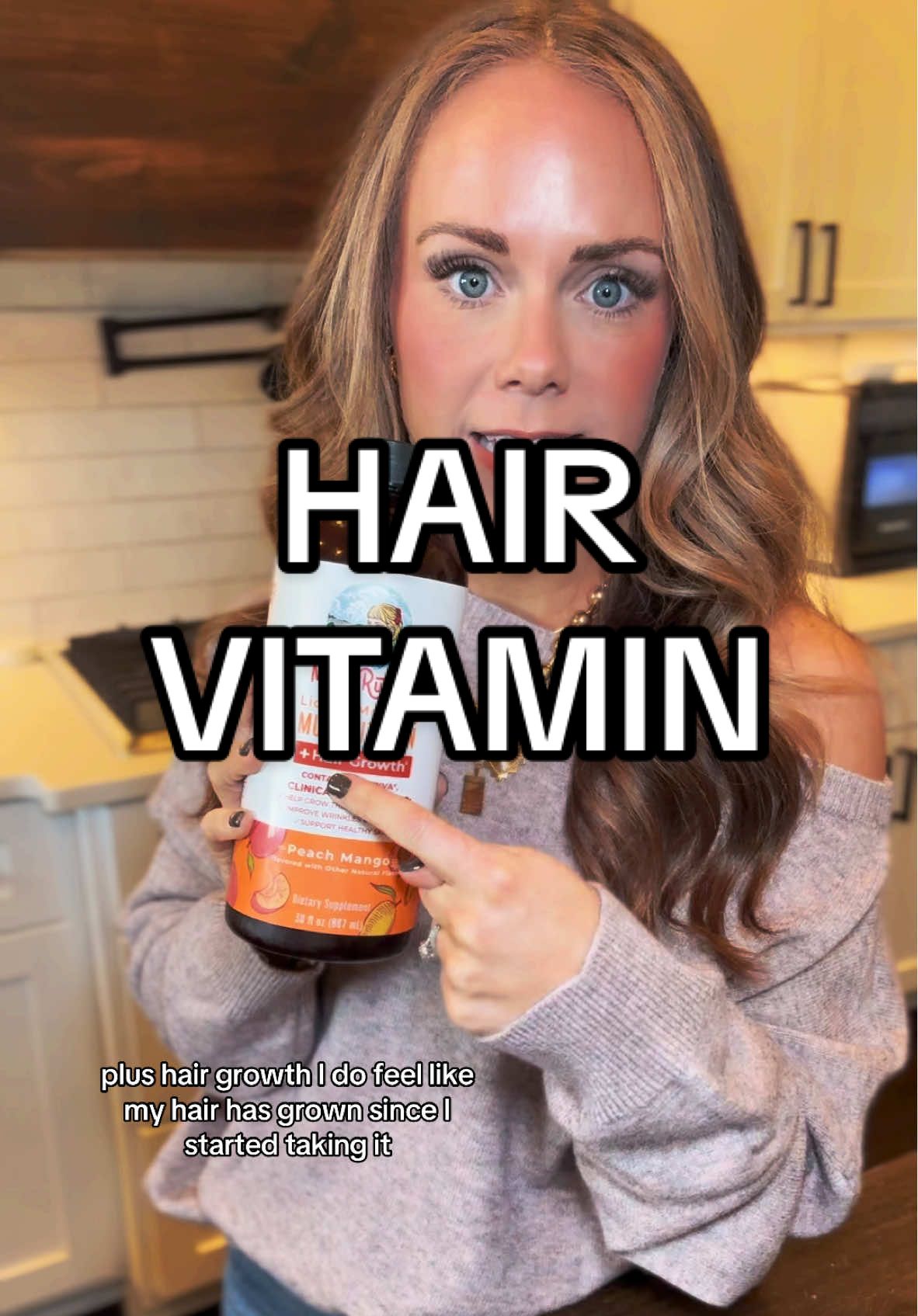I truly feel like my hair is longer and healthier, and I love that it motivates me to want to take my multivitamin bc I want better hair🤣🤣🧡 #multivitamin #viral #vitamin #hairgrowth #hairprogress #thinhair #shorthair #hairtok 