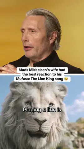 Hannibal doesn’t stand a chance! #MadsMikkelsen #Interview #TheLionKing #Mufasa 